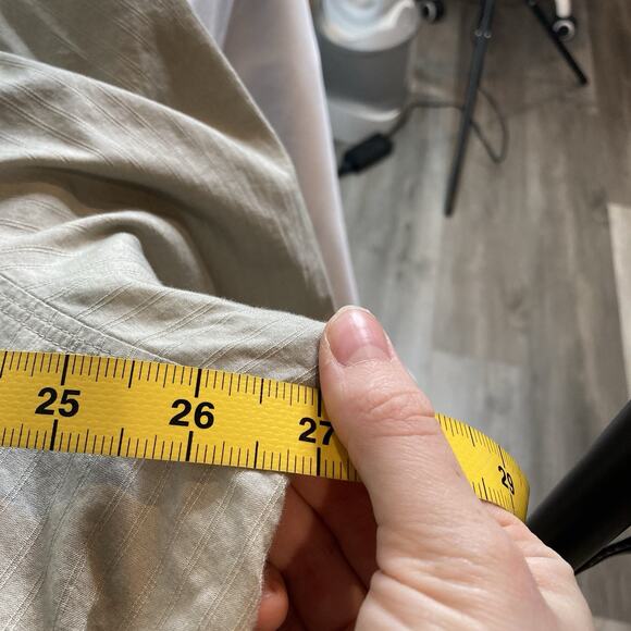 Sigrid Olsen Women's Beige 100% Cotton Button Up Shirt Size 3X Neutral Lagenlook - Picture 4 of 12